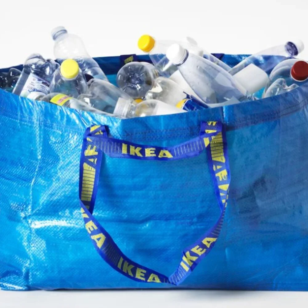 Set of 15 - IKEA Large Blue FRAKTA Tote Bag - Durable, Multi-Purpose